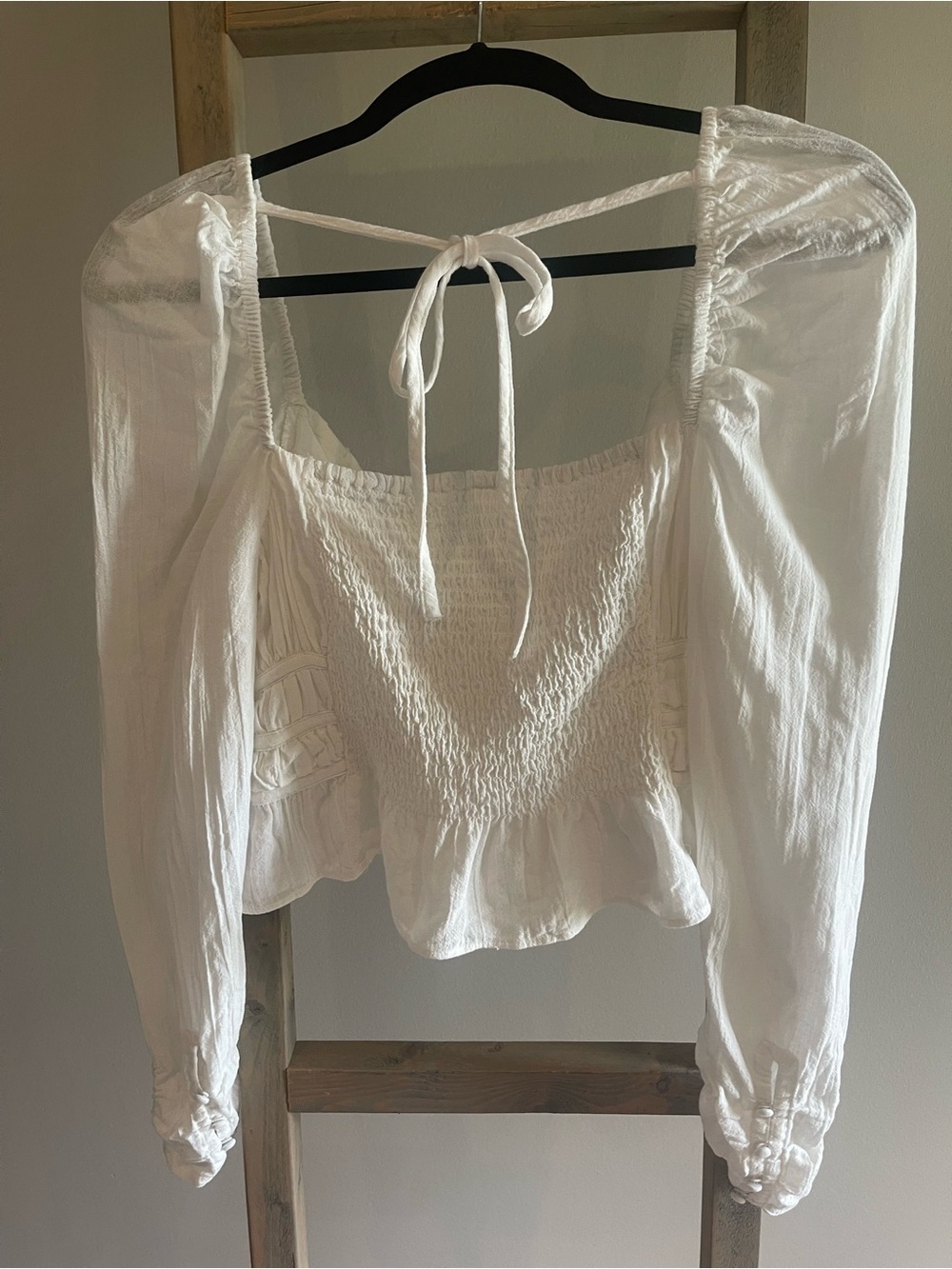 NWOT free people white Chloe top medium - Picture 5 of 9
